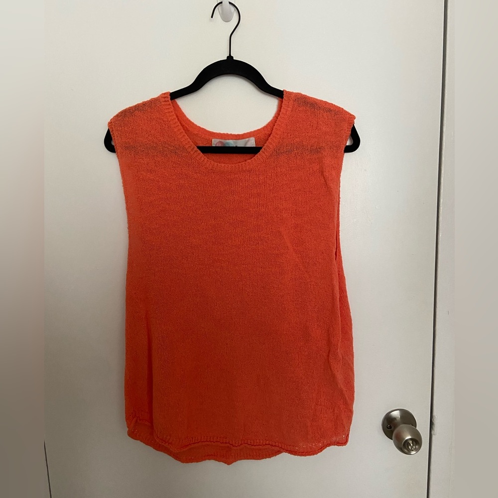 Free People Knit Tank Top - Color: Watermelon - Size Medium - Worn Once